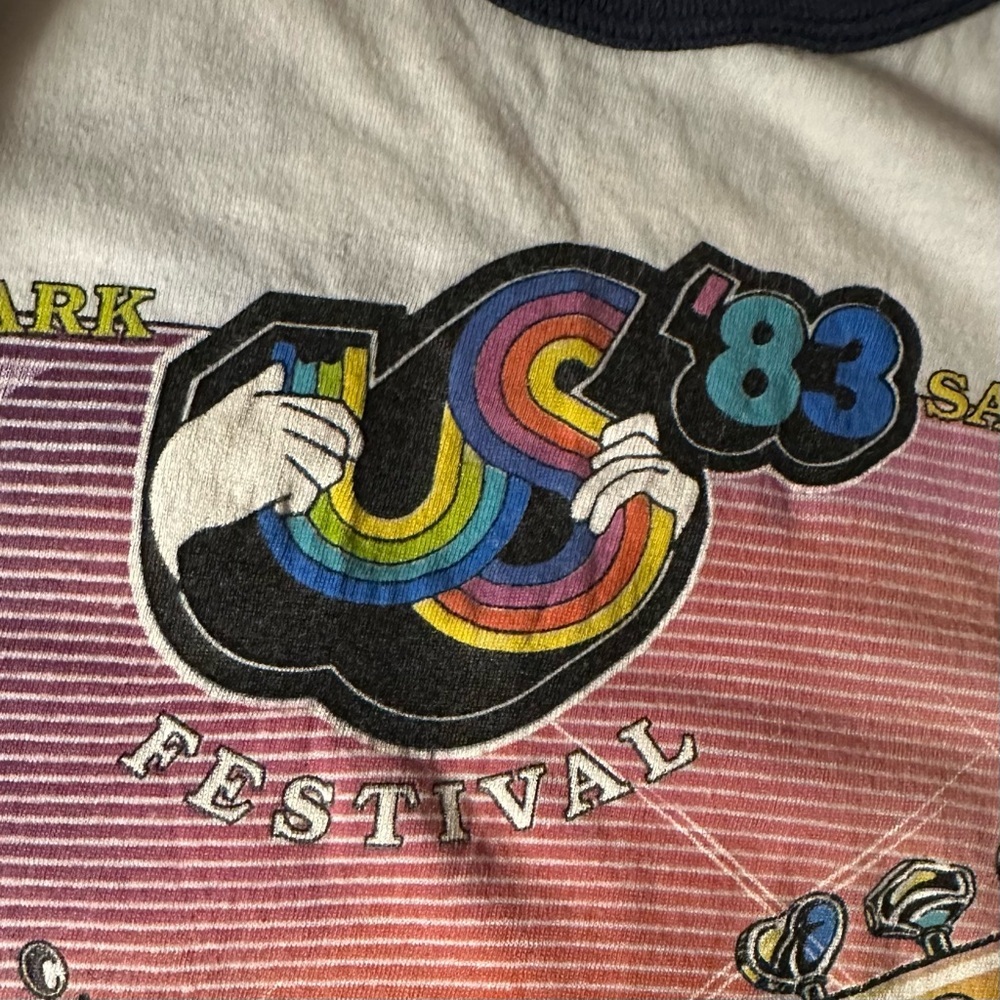 Vintage Original 1983 US Festival Rock Concert Tee Size Small - Picture 9 of 11